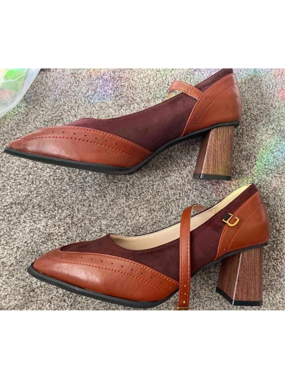 Brown Mary Janes - Picture 2 of 3